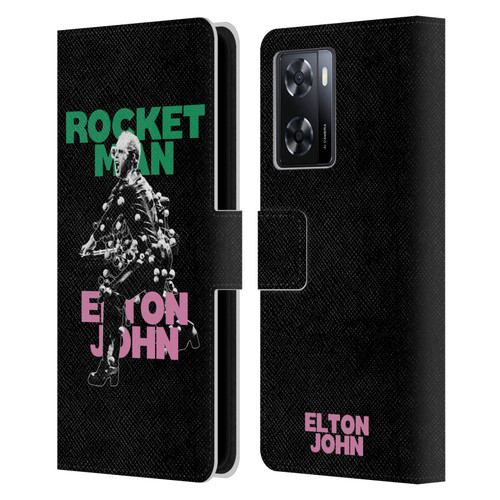 Elton John Rocketman Key Art 5 Leather Book Wallet Case Cover For OPPO A57s