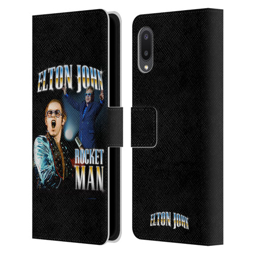 Elton John Rocketman Key Art Leather Book Wallet Case Cover For Samsung Galaxy A02/M02 (2021)