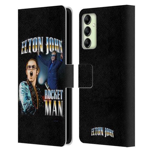 Elton John Rocketman Key Art Leather Book Wallet Case Cover For Samsung Galaxy A14 5G