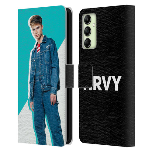 HRVY Graphics Calendar 8 Leather Book Wallet Case Cover For Samsung Galaxy A14 5G