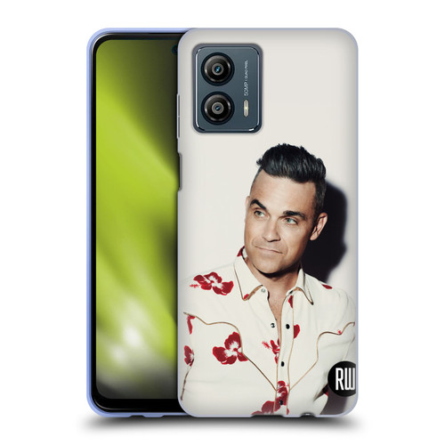 Robbie Williams Calendar Floral Shirt Soft Gel Case for Motorola Moto G53 5G