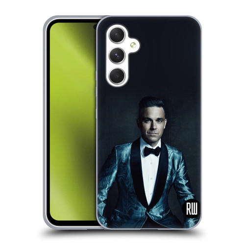 Robbie Williams Calendar Dark Background Soft Gel Case for Samsung Galaxy A54 5G