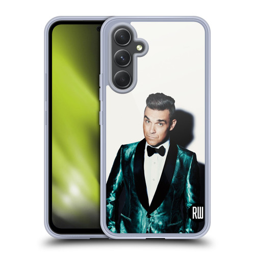 Robbie Williams Calendar White Background Soft Gel Case for Samsung Galaxy A54 5G
