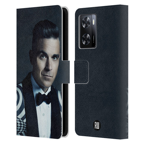 Robbie Williams Calendar Printed Tux Leather Book Wallet Case Cover For OPPO A57s