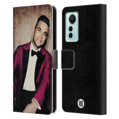 Robbie Williams Calendar Magenta Tux Leather Book Wallet Case Cover For Xiaomi 12 Lite
