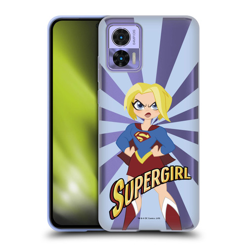 DC Super Hero Girls Characters Supergirl Soft Gel Case for Motorola Edge 30 Neo 5G