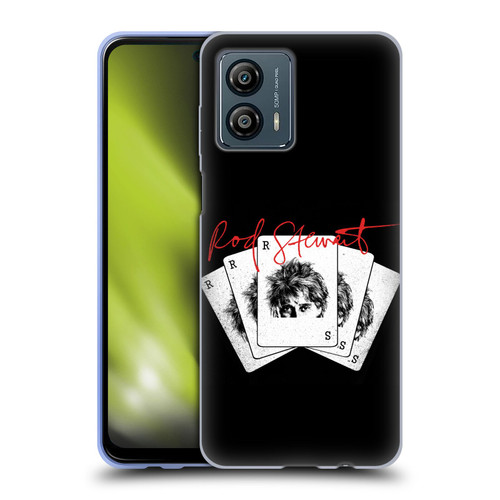 Rod Stewart Art Poker Hand Soft Gel Case for Motorola Moto G53 5G