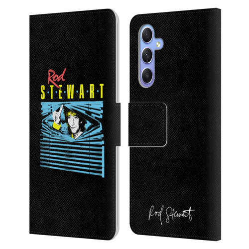 Rod Stewart Art Blinds Leather Book Wallet Case Cover For Samsung Galaxy A34 5G