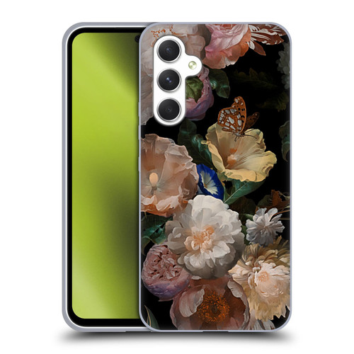 UtArt Antique Flowers Botanical Beauty Soft Gel Case for Samsung Galaxy A54 5G