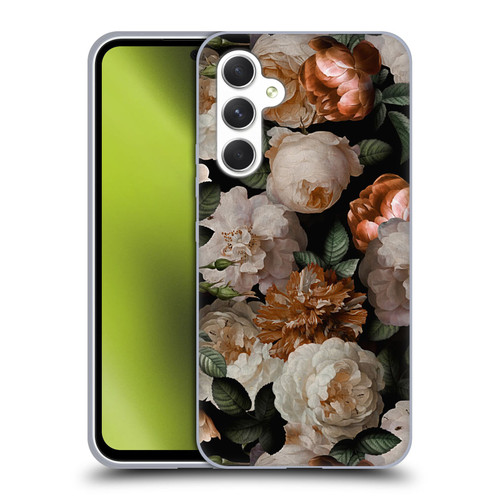 UtArt Antique Flowers Carnations And Garden Roses Soft Gel Case for Samsung Galaxy A54 5G