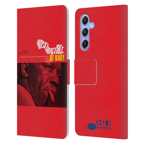 Blue Note Records Albums Art Blakey Indestructible Leather Book Wallet Case Cover For Samsung Galaxy A34 5G