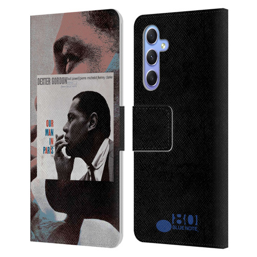 Blue Note Records Albums Dexter Gordon Our Man In Paris Leather Book Wallet Case Cover For Samsung Galaxy A34 5G