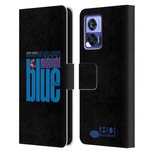 Blue Note Records Albums 2 Kenny Burell Midnight Blue Leather Book Wallet Case Cover For Motorola Edge 30 Neo 5G