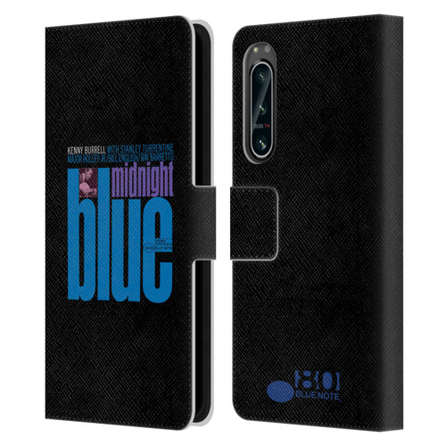 Blue Note Records Albums 2 Kenny Burell Midnight Blue Leather Book Wallet Case Cover For Sony Xperia 5 IV