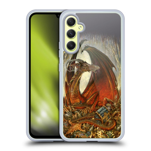 Myles Pinkney Mythical Treasure Dragon Soft Gel Case for Samsung Galaxy A34 5G