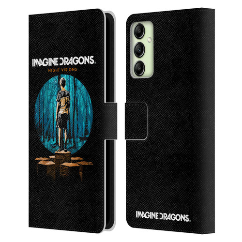 Imagine Dragons Key Art Night Visions Painted Leather Book Wallet Case Cover For Samsung Galaxy A14 5G