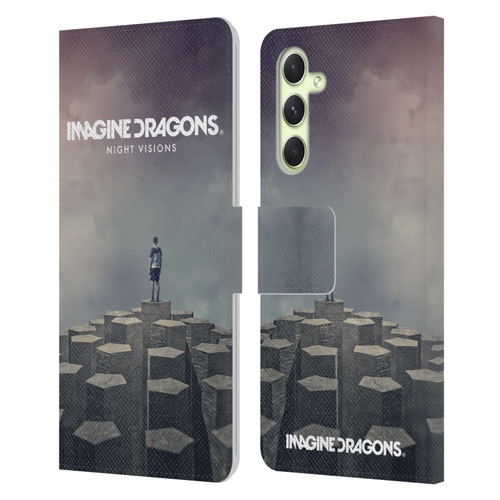 Imagine Dragons Key Art Night Visions Album Cover Leather Book Wallet Case Cover For Samsung Galaxy A54 5G