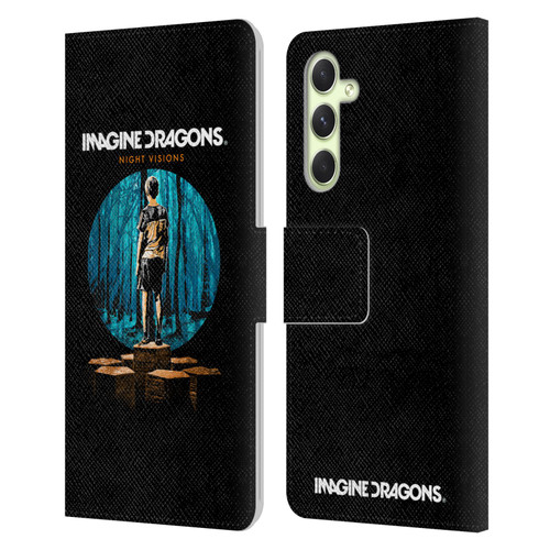 Imagine Dragons Key Art Night Visions Painted Leather Book Wallet Case Cover For Samsung Galaxy A54 5G