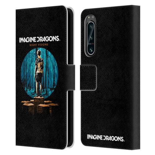 Imagine Dragons Key Art Night Visions Painted Leather Book Wallet Case Cover For Sony Xperia 5 IV