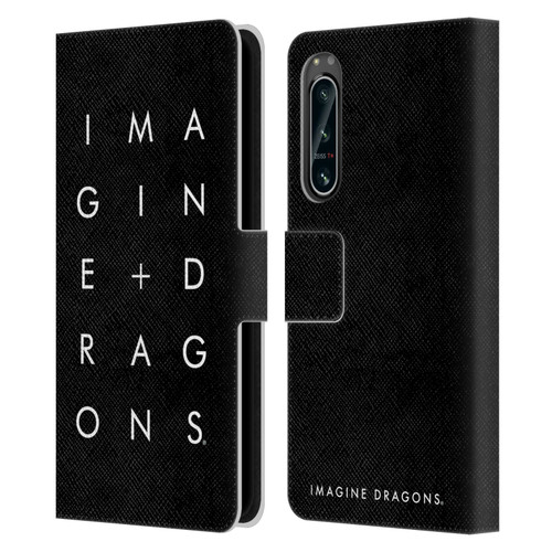 Imagine Dragons Key Art Stacked Logo Leather Book Wallet Case Cover For Sony Xperia 5 IV