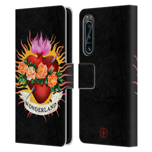 Take That Wonderland Heart Leather Book Wallet Case Cover For Sony Xperia 5 IV
