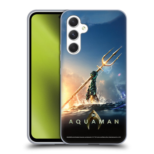 Aquaman Movie Posters Trident of Atlan Soft Gel Case for Samsung Galaxy A54 5G