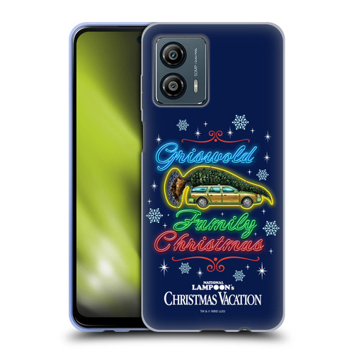 National Lampoon's Christmas Vacation Graphics Neon Lights Soft Gel Case for Motorola Moto G53 5G