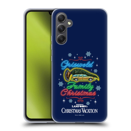 National Lampoon's Christmas Vacation Graphics Neon Lights Soft Gel Case for Samsung Galaxy A34 5G