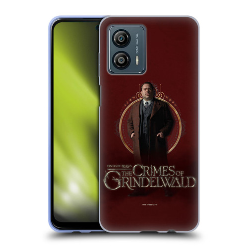 Fantastic Beasts The Crimes Of Grindelwald Character Art Jacob Kowalski Soft Gel Case for Motorola Moto G53 5G