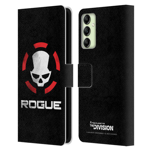Tom Clancy's The Division Dark Zone Rouge Logo Leather Book Wallet Case Cover For Samsung Galaxy A14 5G