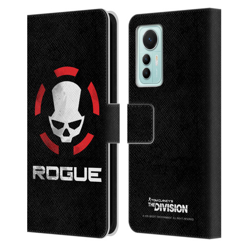 Tom Clancy's The Division Dark Zone Rouge Logo Leather Book Wallet Case Cover For Xiaomi 12 Lite