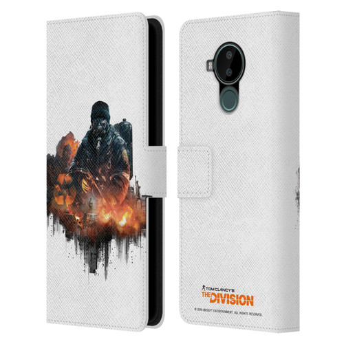 Tom Clancy's The Division Factions Cleaners Leather Book Wallet Case Cover For Nokia C30