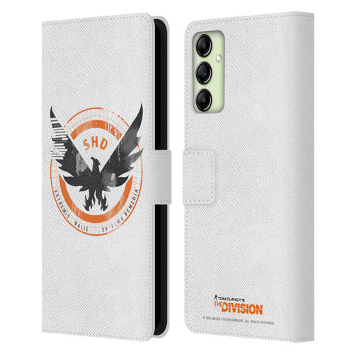 Tom Clancy's The Division Key Art Logo White Leather Book Wallet Case Cover For Samsung Galaxy A14 5G