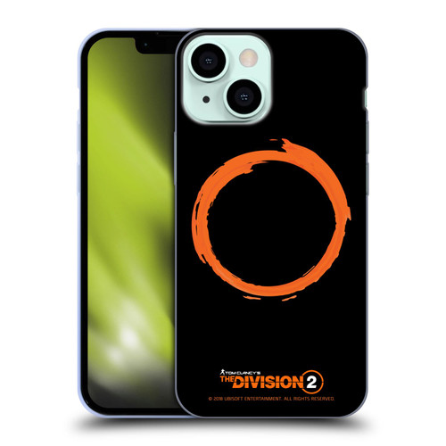 Tom Clancy's The Division 2 Logo Art Ring Soft Gel Case for Apple iPhone 13 Mini