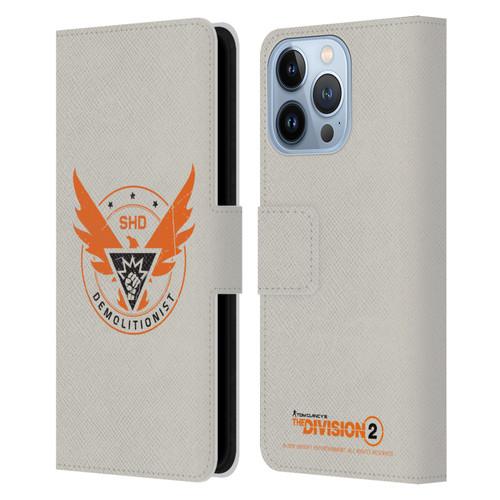 Tom Clancy's The Division 2 Logo Art Demolitionist Leather Book Wallet Case Cover For Apple iPhone 13 Pro