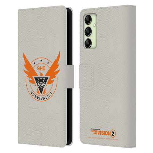 Tom Clancy's The Division 2 Logo Art Survivalist Leather Book Wallet Case Cover For Samsung Galaxy A14 5G
