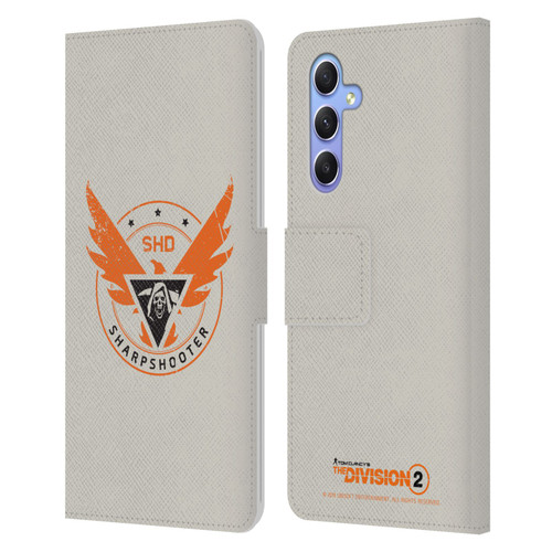 Tom Clancy's The Division 2 Logo Art Sharpshooter Leather Book Wallet Case Cover For Samsung Galaxy A34 5G