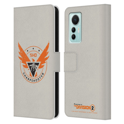 Tom Clancy's The Division 2 Logo Art Sharpshooter Leather Book Wallet Case Cover For Xiaomi 12 Lite