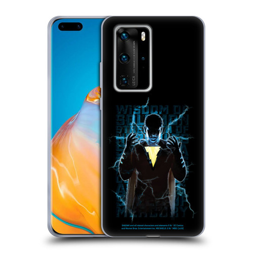 Shazam! 2019 Movie Character Art Lightning Typography Soft Gel Case for Huawei P40 Pro / P40 Pro Plus 5G