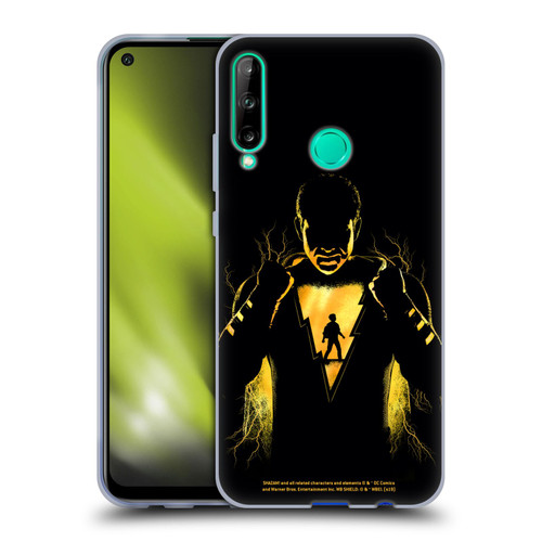 Shazam! 2019 Movie Character Art Lightning Silhouette Soft Gel Case for Huawei P40 lite E