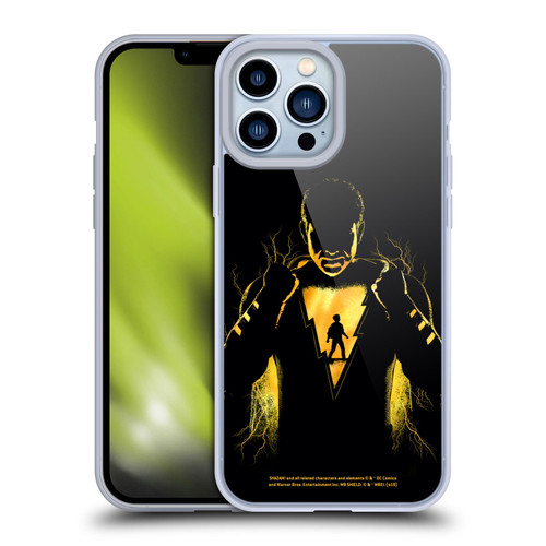 Shazam! 2019 Movie Character Art Lightning Silhouette Soft Gel Case for Apple iPhone 13 Pro Max