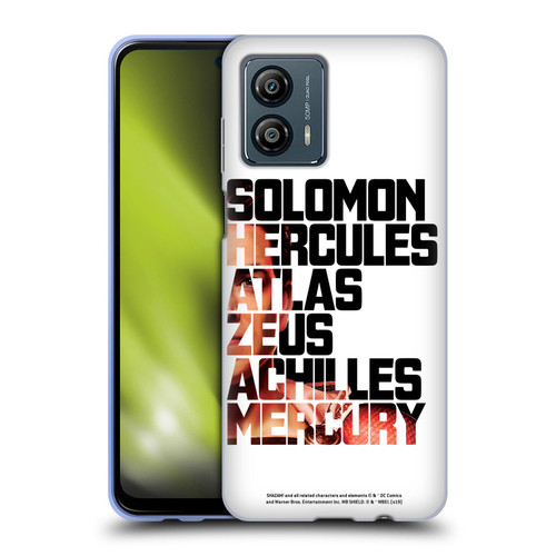 Shazam! 2019 Movie Character Art Typography 2 Soft Gel Case for Motorola Moto G53 5G