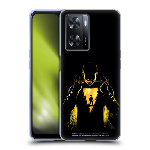 Shazam! 2019 Movie Character Art Lightning Silhouette Soft Gel Case for OPPO A57s