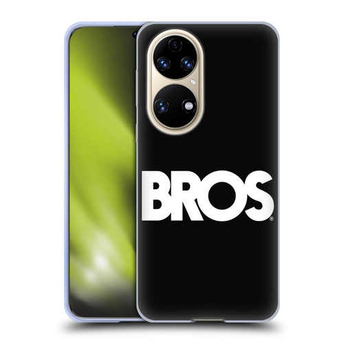 BROS Logo Art Text Soft Gel Case for Huawei P50