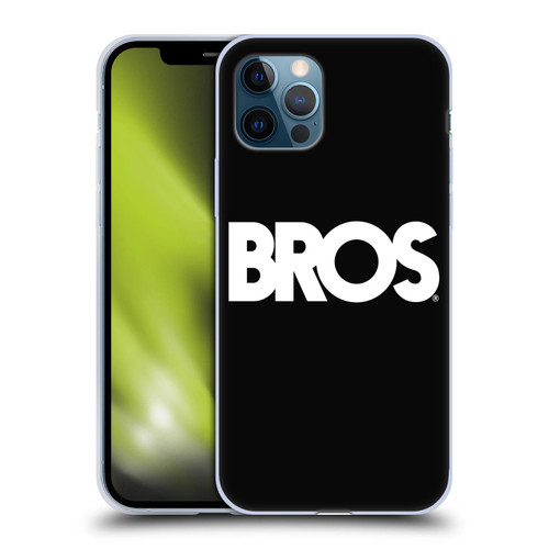 BROS Logo Art Text Soft Gel Case for Apple iPhone 12 / iPhone 12 Pro