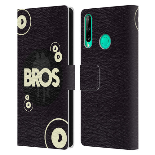 BROS Logo Art Retro Leather Book Wallet Case Cover For Huawei P40 lite E