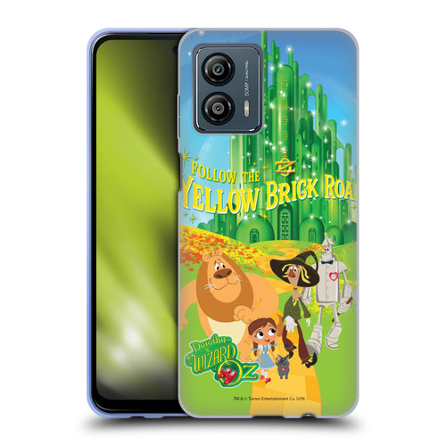 Dorothy and the Wizard of Oz Graphics Yellow Brick Road Soft Gel Case for Motorola Moto G53 5G