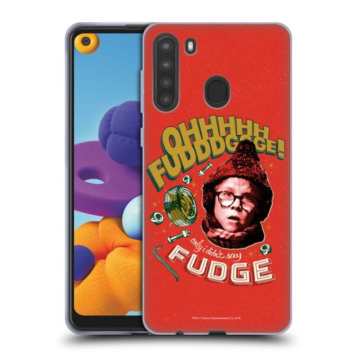 A Christmas Story Composed Art Oh Fudge Soft Gel Case for Samsung Galaxy A21 (2020)