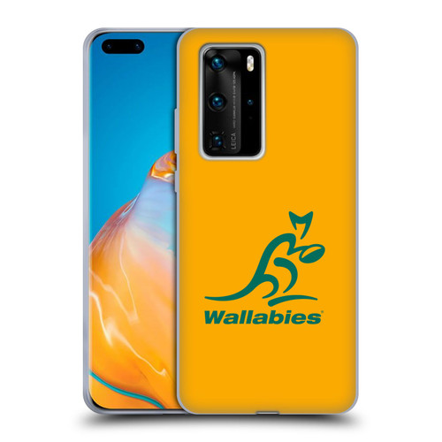 Australia National Rugby Union Team Crest Plain Yellow Soft Gel Case for Huawei P40 Pro / P40 Pro Plus 5G