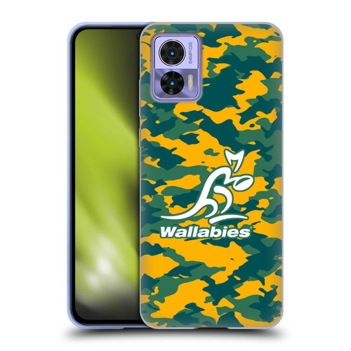 Australia National Rugby Union Team Crest Camouflage Soft Gel Case for Motorola Edge 30 Neo 5G
